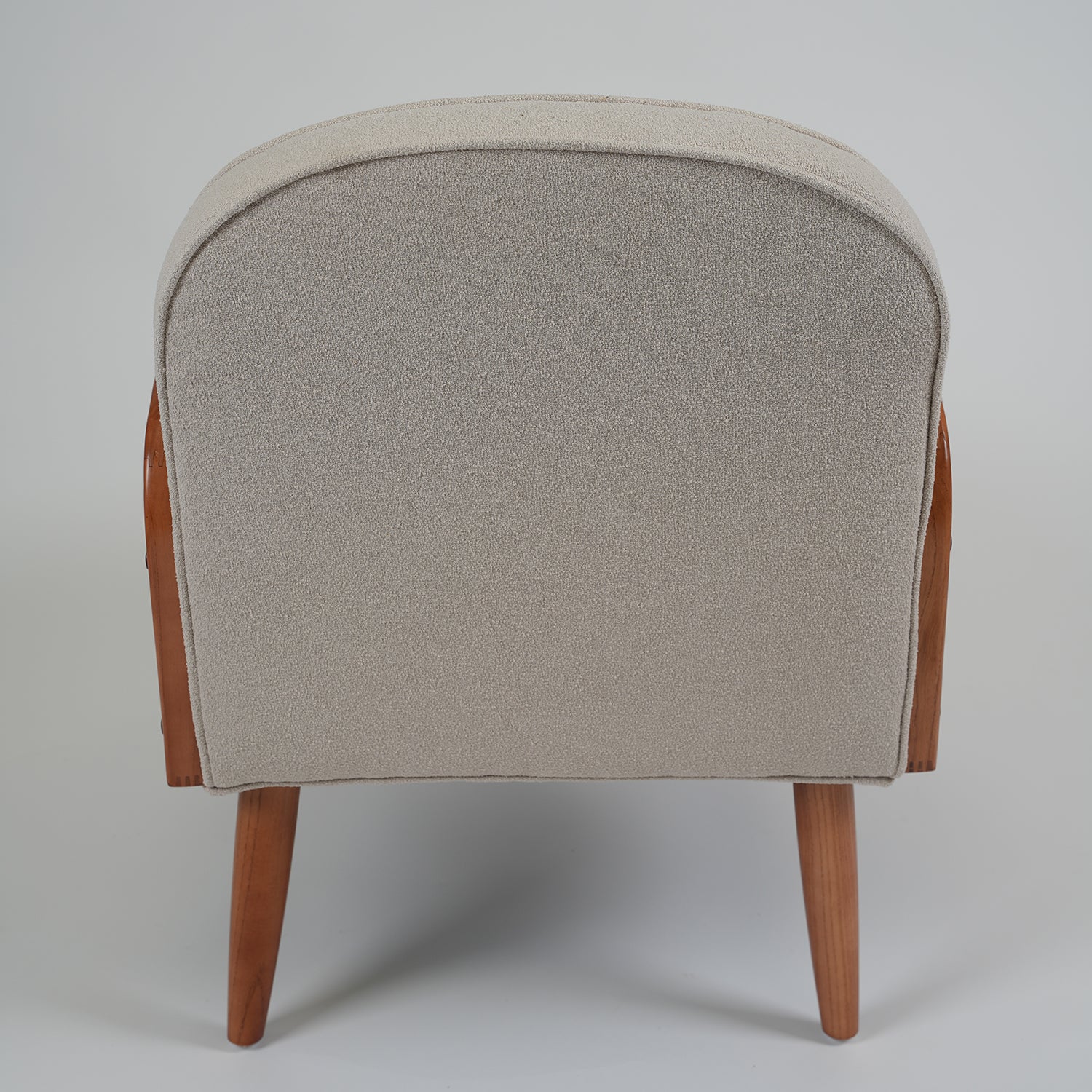 Vintage rattan and natural wood chair
