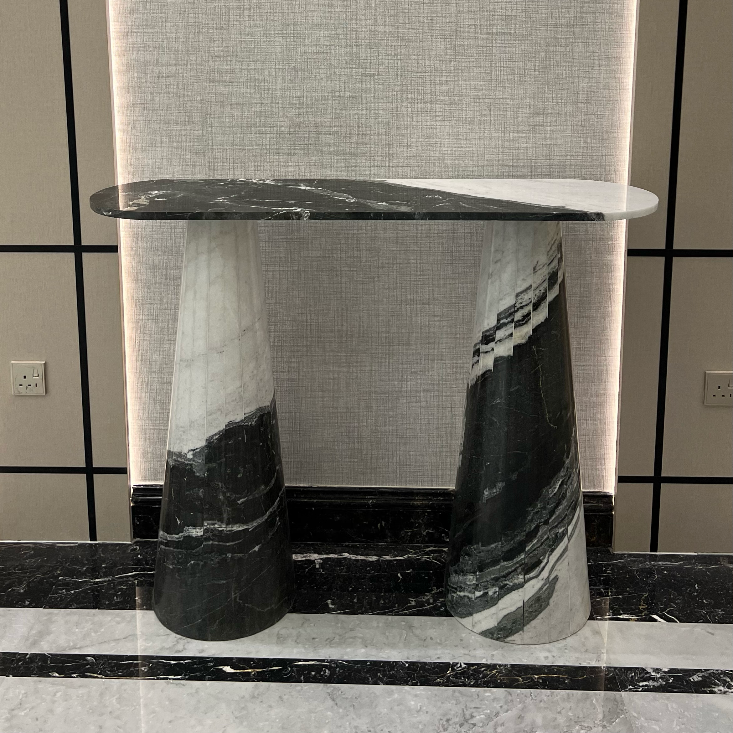 Console made of Forest marble