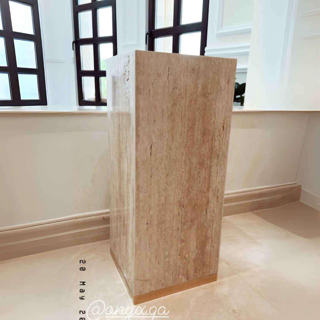 Console made of Forest marble